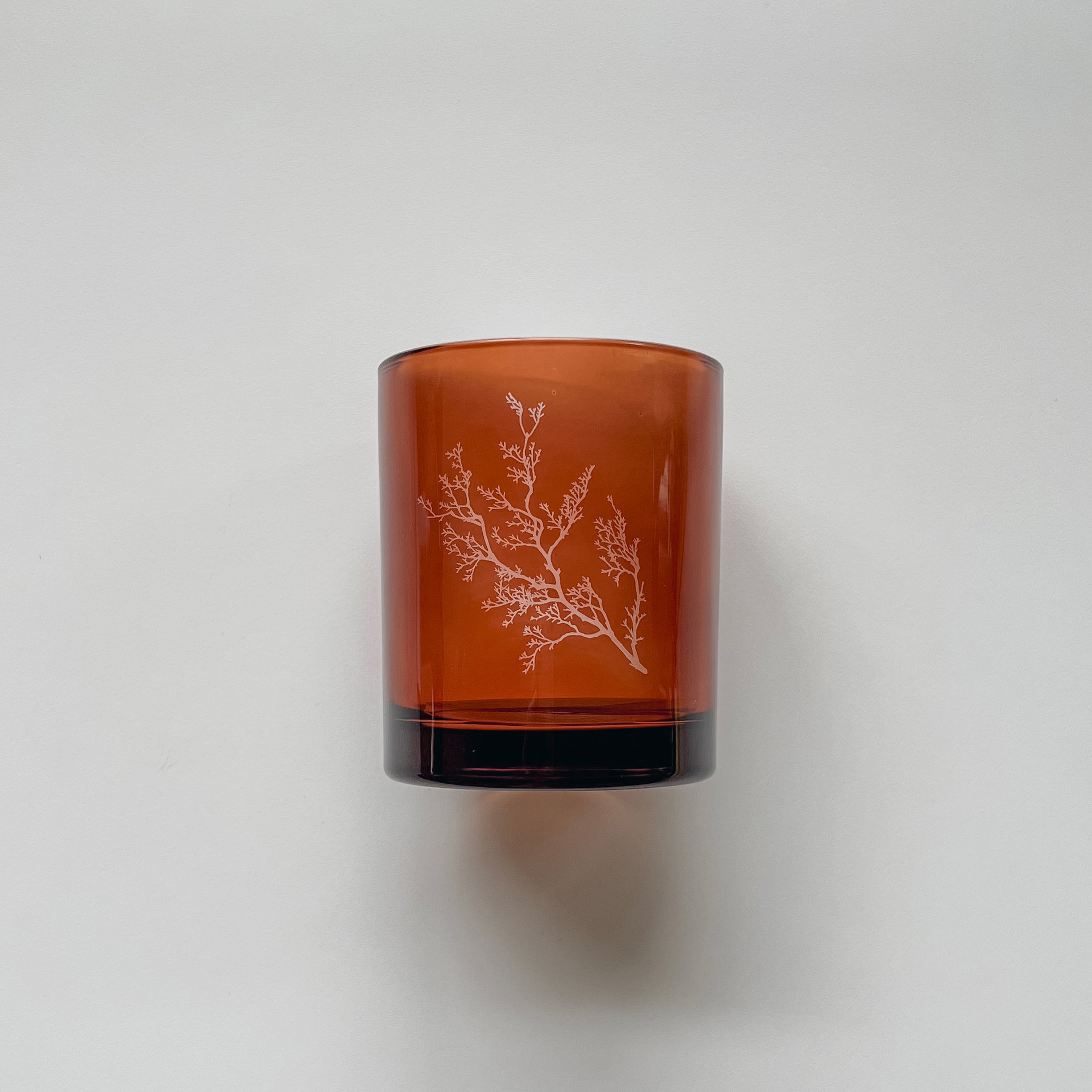Candle lantern with motif - Coral