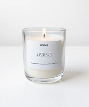 Miljövänlig Ambience doftljus i genomskinlig kopp, tillverkad i Sverige.