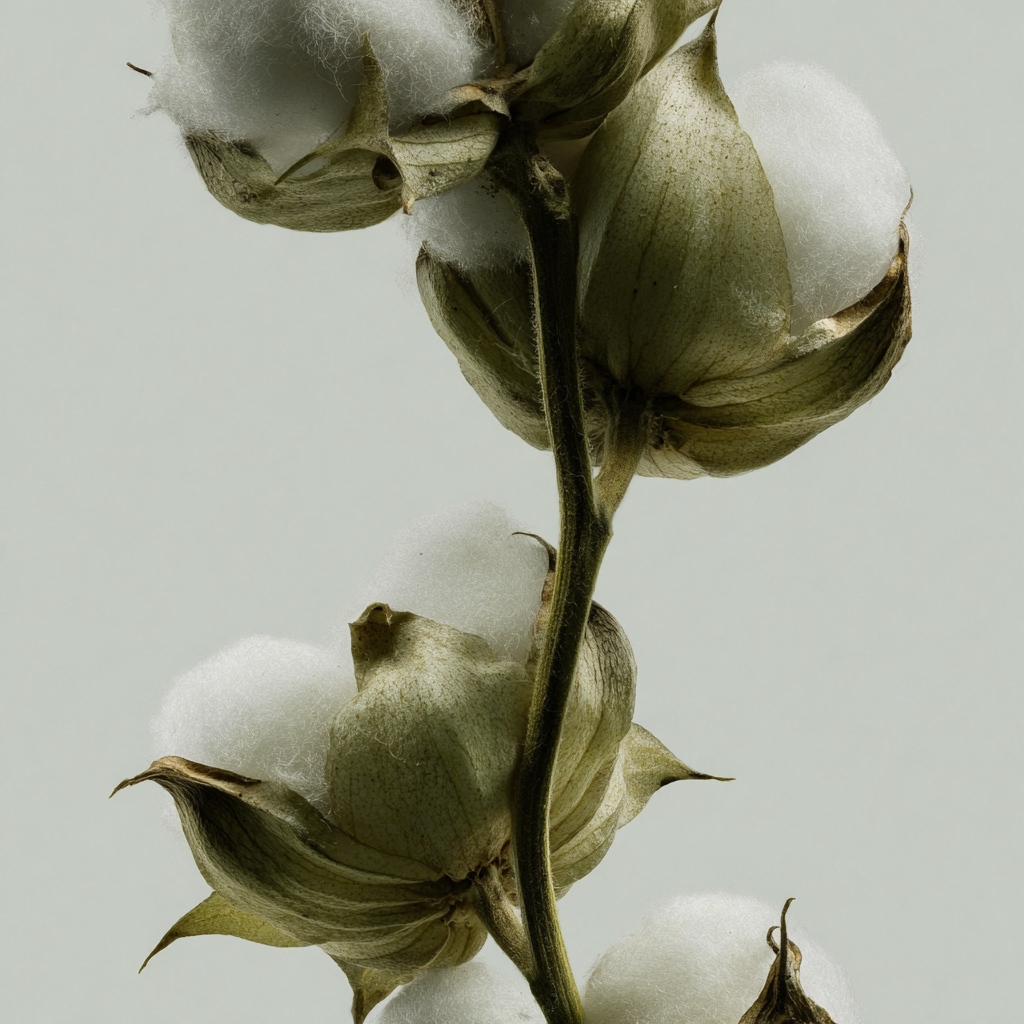 närbild på bomullstussar