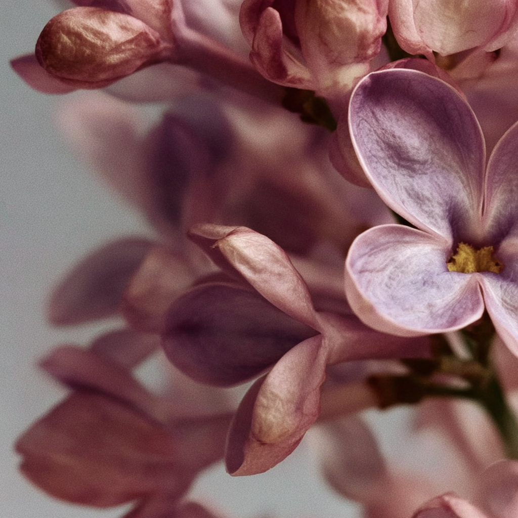macro bild på blommande syrener