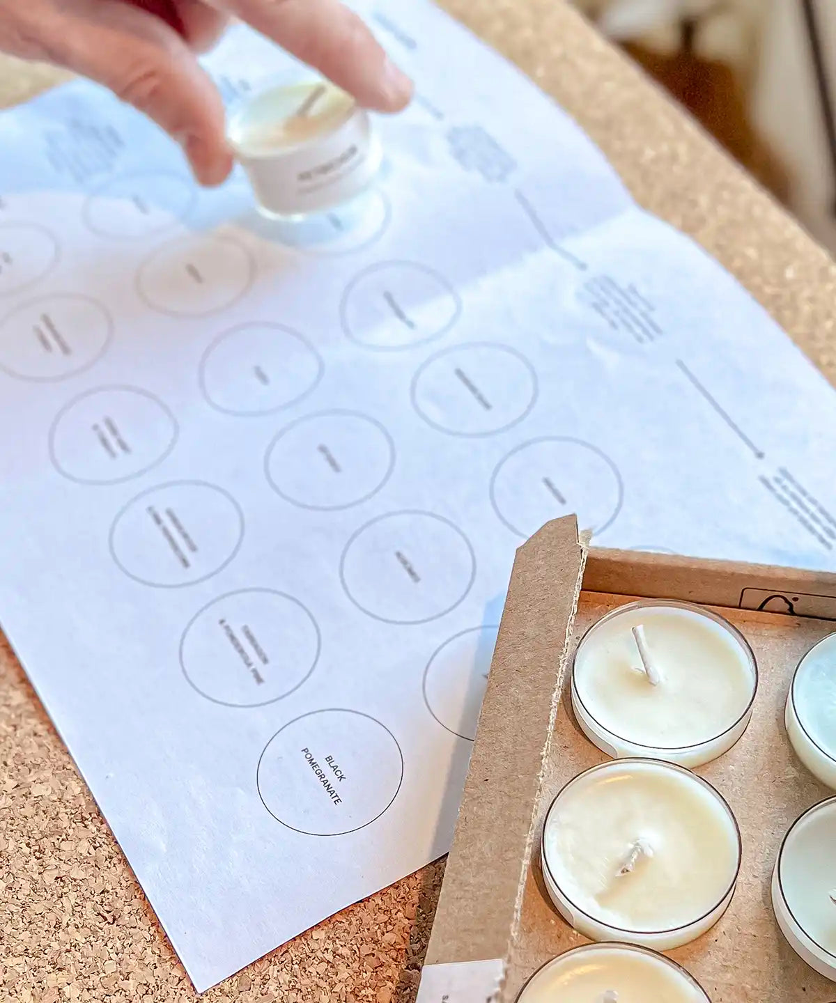 värmeljus som placeras ut på fragrance finder