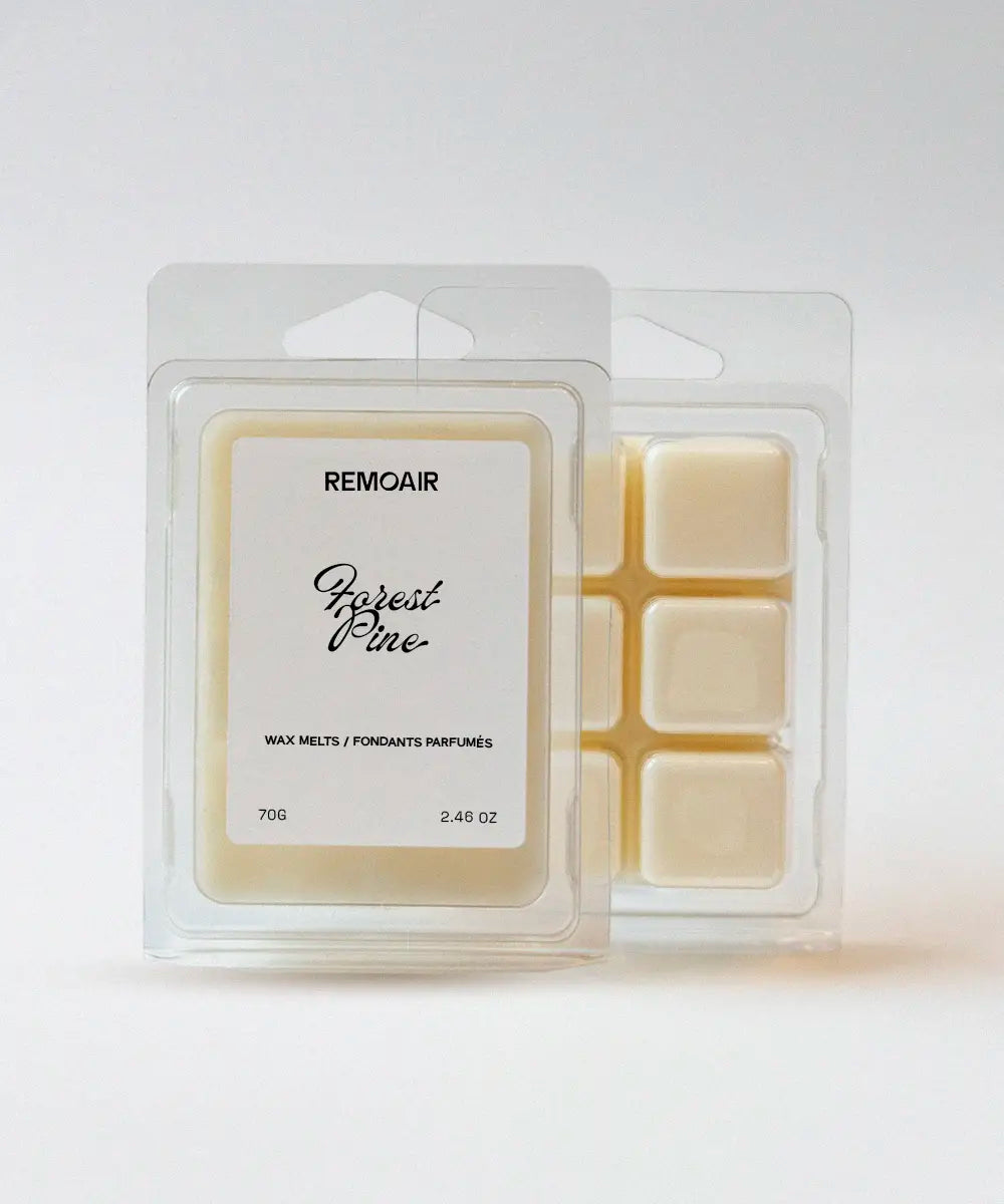 Svenska veganska wax melts Forest Pine, skimrande doftvax för aromalampa.